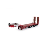 Tekno 55013 - Goldhofer Semi dieplader 4as rood (1:50)