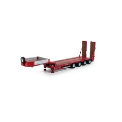 Tekno 55013 - Goldhofer Semi dieplader 4as rood (1:50)