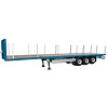 Marge Models Pacton flatbed vlakke oplegger blauw (1:32)