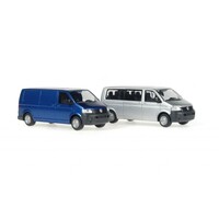 Rietze modelle Volkswagen VW T5 bestel bus blauw (1:87)