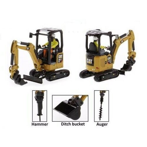 Diecast Masters CAT Caterpillar 301.7 CR mini rups kraan (1:50)