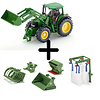 Siku Combi Deal: John Deere met voorlader en toebehoren set (1:32)