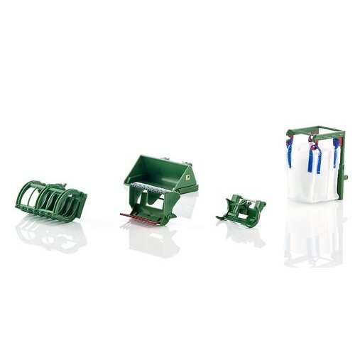 Siku Combi Deal: John Deere met voorlader en toebehoren set (1:32)