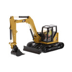 Diecast Masters CAT Caterpillar 309 CR midi rups kraan met toebehoren (1:50)