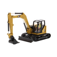 Diecast Masters CAT Caterpillar 309 CR midi rups kraan met toebehoren (1:50)