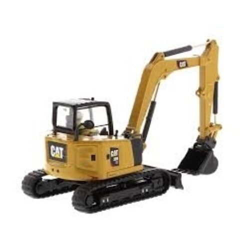 Diecast Masters CAT Caterpillar 309 CR midi rups kraan met toebehoren (1:50)
