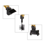 Diecast Masters CAT Caterpillar 309 CR midi rups kraan met toebehoren (1:50)