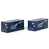 WSI Models 2 stuks 20ft container "NYK Logistics" (1:50)