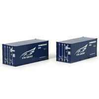 WSI Models 2 stuks 20ft container "NYK Logistics" (1:50)
