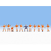 Noch Voetbal team oranje figuren set (1:87)