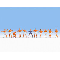 Noch Voetbal team oranje figuren set (1:87)