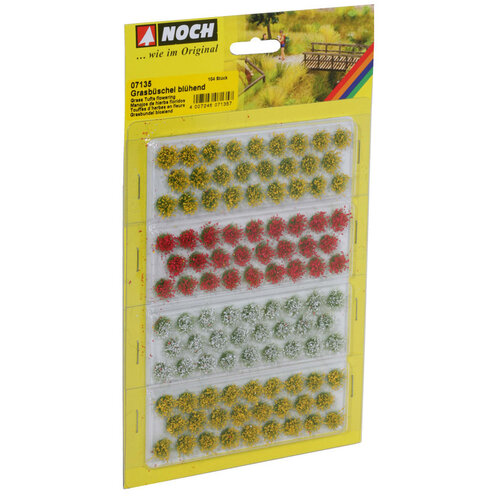 Noch Grasbundels bloeiend 104 stuks 6 mm hoog