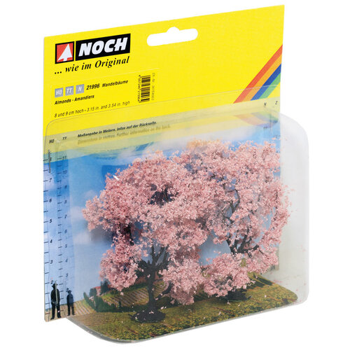 Noch Amandel bomen 2 stuks (8 en 9 cm hoog)