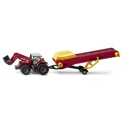 Siku 1996 - Massey Ferguson tractor met lift / aanvoerband (1:50)