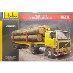 Heller Volvo F12 - 20 hout transporter bouwdoos (1:32)