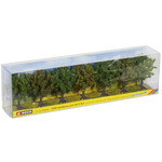 Noch Fruit bomen groen met appels 7 stuks (8 cm hoog)