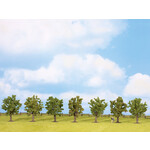 Noch Fruit bomen groen met appels 7 stuks (8 cm hoog)