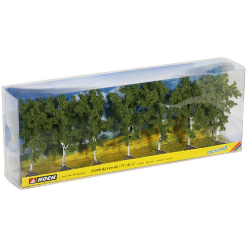 Noch Berken bomen 7 stuks (10 cm hoog)