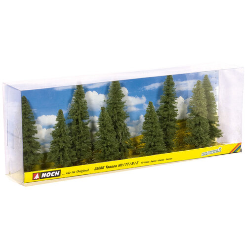 Noch Dennen bomen 9 stuks (8 - 12 cm hoog)