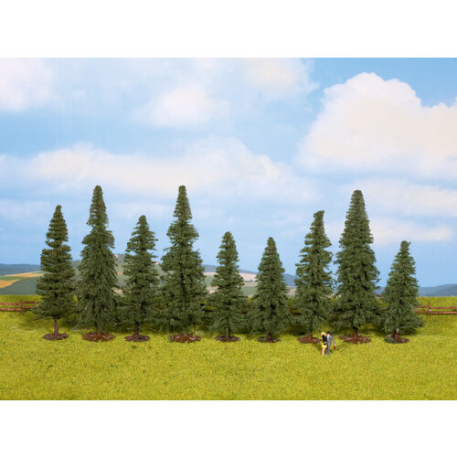 Noch Dennen bomen 9 stuks (8 - 12 cm hoog)