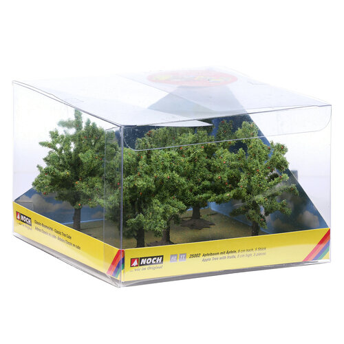 Noch Appel bomen met appels 5 stuks (8 cm hoog)