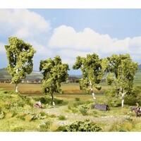 Noch Berken bomen Profi serie 4 stuks (11,5 cm hoog)