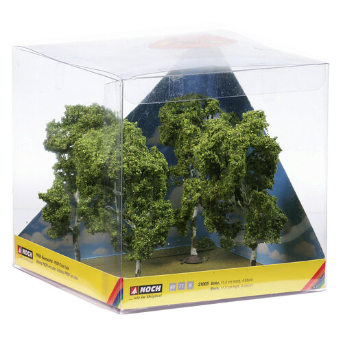 Noch Berken bomen Profi serie 4 stuks (11,5 cm hoog)