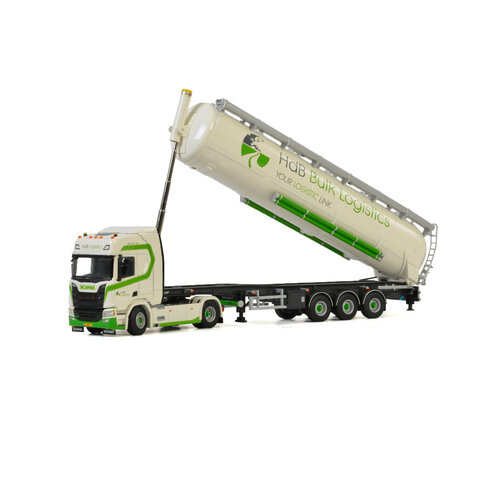 WSI Models 01-2794 - HDB Logistics - Scania R met bulk oplegger (1:50)