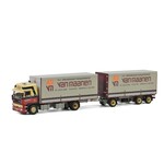 WSI Models 01-2829 - Van Maanen - DAF 3600 bakwagen met aanhanger (1:50)