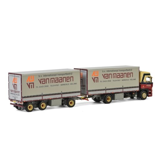 WSI Models 01-2829 - Van Maanen - DAF 3600 bakwagen met aanhanger (1:50)