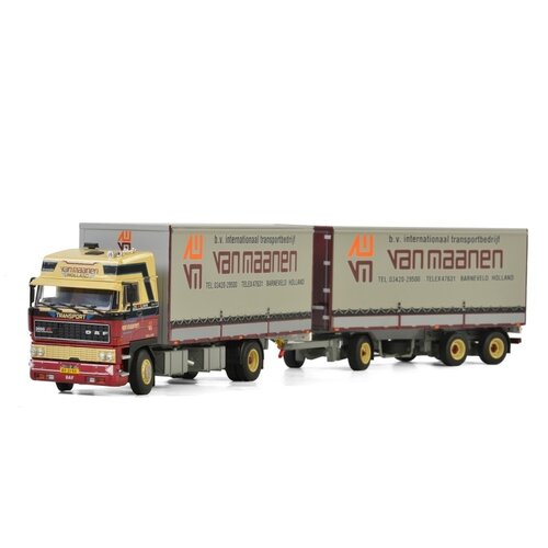 WSI Models 01-2829 - Van Maanen - DAF 3600 bakwagen met aanhanger (1:50)