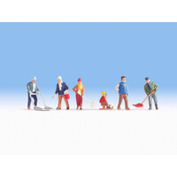 Noch Sneeuw ruimen / winter figuren set (1:87)