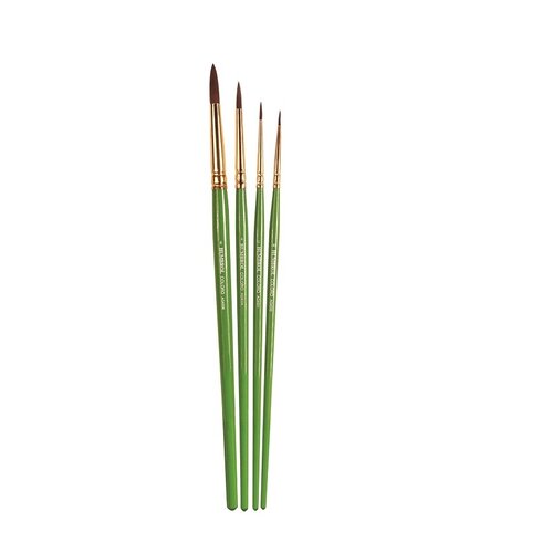Humbrol standaard verf penselen set modelbouw (4 stuks)
