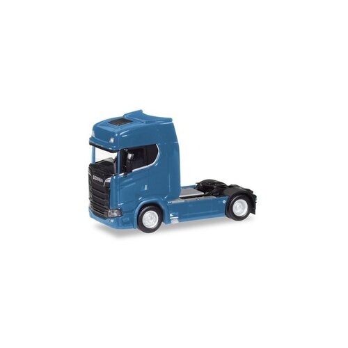 Herpa Scania CS HD V8 4x2 vrachtwagen blauw (1:87)