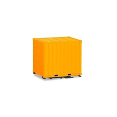 Herpa Opbouw container 10ft geel 2 stuks (1:87)