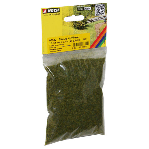 Noch Grasvezel / strooisel weide groen 2,5mm lang
