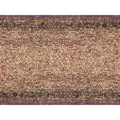 Noch 3D karton plaat bakstenen geelbont (25 x 12,5 cm)