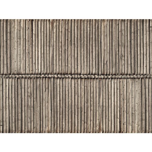 Noch 3D karton plaat houten wand / muur (25 x 12,5 cm)