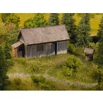 Noch 3D karton plaat houten wand / muur verweerd (25 x 12,5 cm)