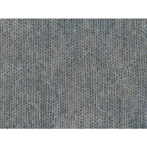 Noch 3D karton plaat oude straat stenen (25 x 12,5 cm)
