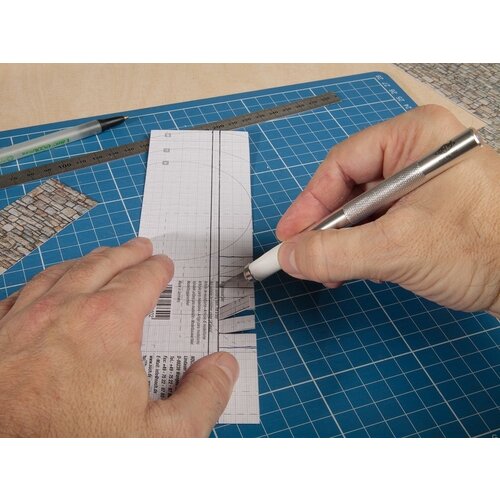 Noch 3D karton plaat onregelmatige klinker bestrating (25 x 12,5 cm)