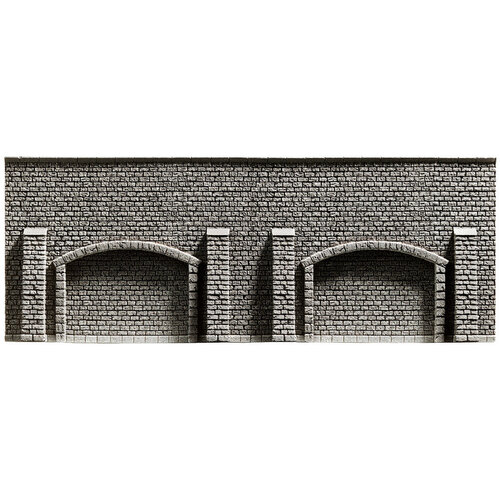 Noch Profi-plus Stenen muur met bogen en pilaren hardschuim (33,5 x 12,5 cm)