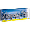 Noch Besneeuwde loof bomen 7 stuks (8 - 10 cm hoog)