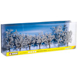 Noch Besneeuwde loof bomen 7 stuks (8 - 10 cm hoog)