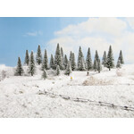 Noch Besneeuwde winter dennen 5 stuks  (5 -9 cm)