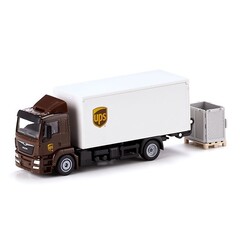 Siku 1997 - MAN vrachtwagen UPS met laadbak en laadklep