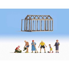 Noch In de tuin figuren set (1:87) - Noch