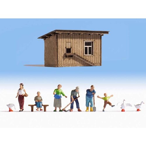 Noch Op de boerderij figuren set (1:87) - Noch