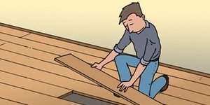 Een Laminaat plank of PVC strook vervangen