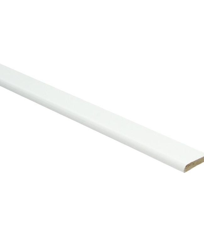 Hoogglans witte plakplint